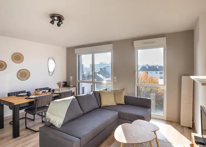 Le Cocon Voltaire - Appartement 2 Chambres Avec Parking - Mabilais