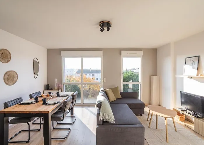 Le Cocon Voltaire - Appartement 2 Chambres Avec Parking - Mabilais